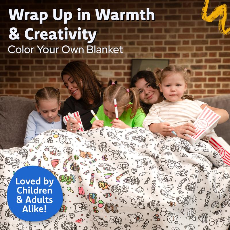 Coloring Sherpa Blanket Activity Kit