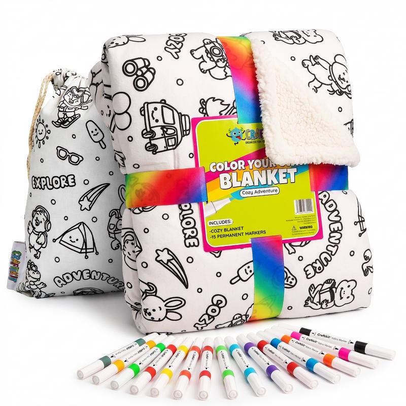 Coloring Sherpa Blanket Activity Kit