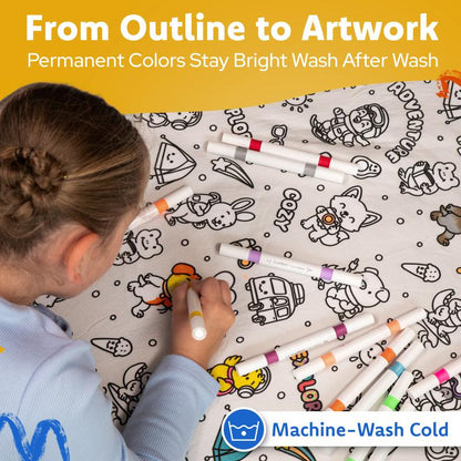 Coloring Sherpa Blanket Activity Kit