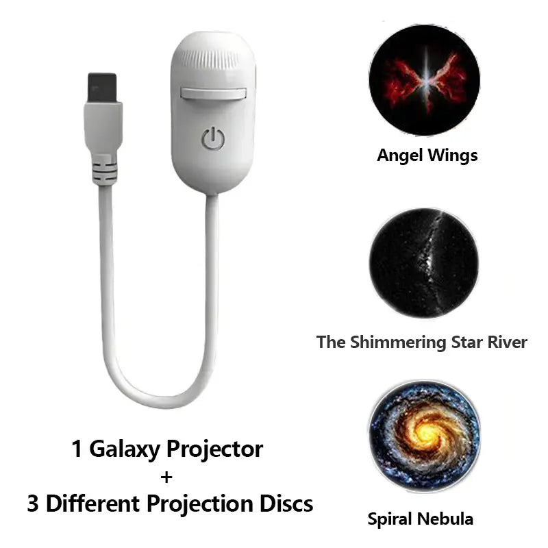 2-in-1 Galaxy Projector Night Light