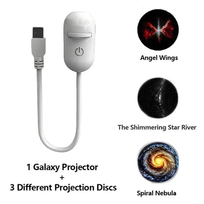 2-in-1 Galaxy Projector Night Light