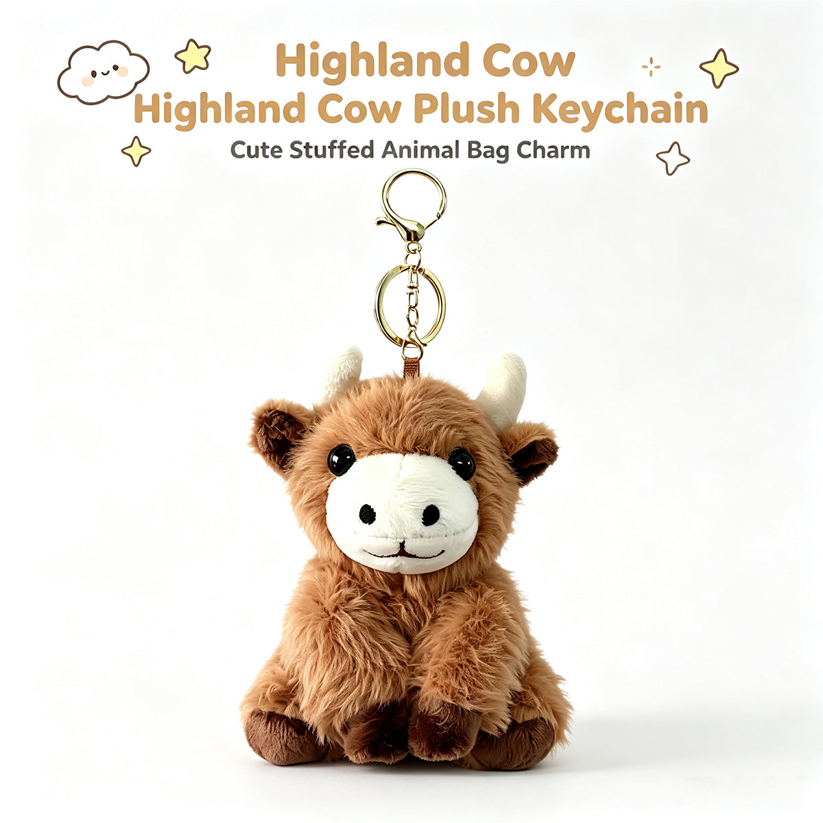 Highland Cow Keychain