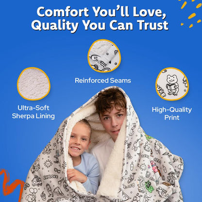 Coloring Sherpa Blanket Activity Kit
