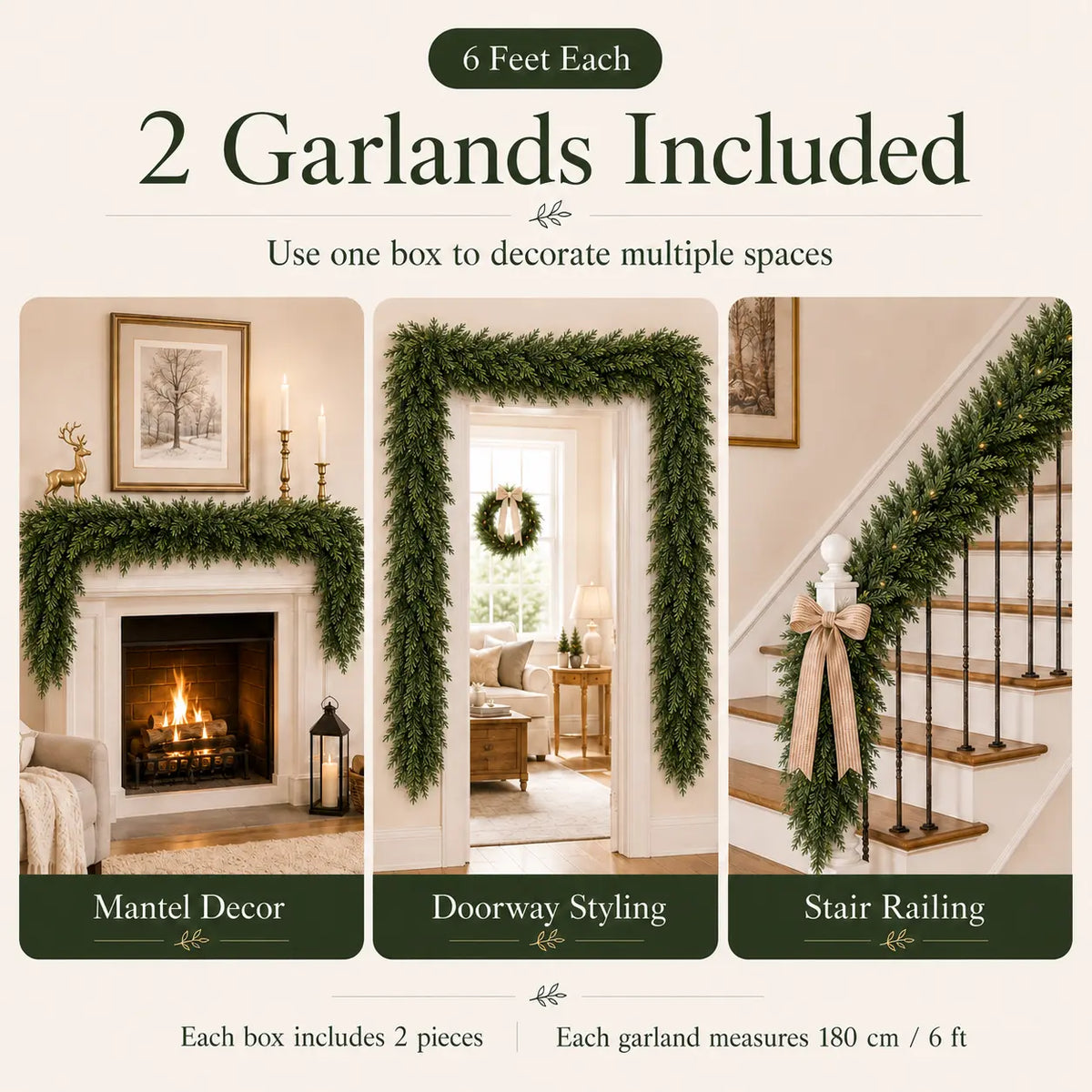 6 FT Hyper-Realistic | Cedar Garlands