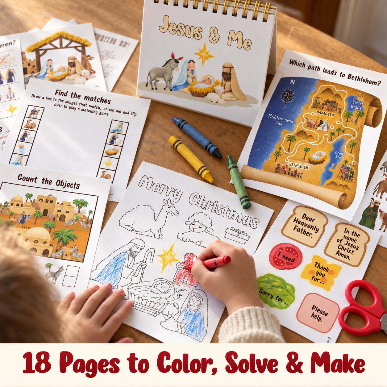 Jesus & Me Advent Calendar for Kids | Activities & Lessons – Srava